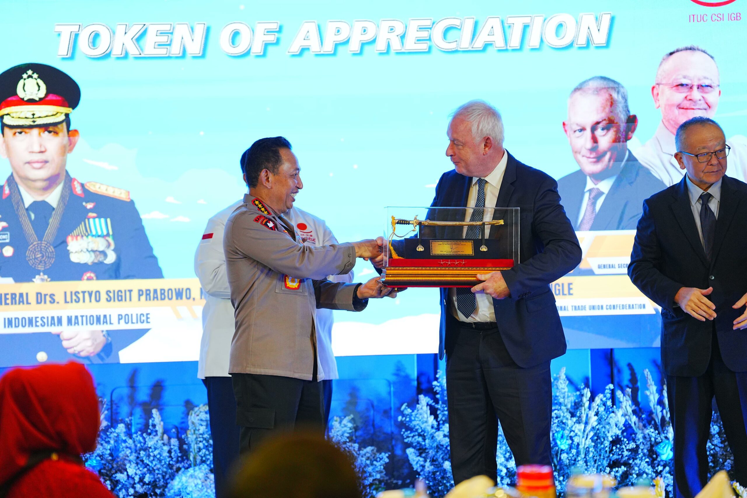 Terima Kunjungan Sekjen ITUC, Kapolri: Kolaborasi Beri Perlindungan dan Tingkatkan Kesejahteraan Buruh