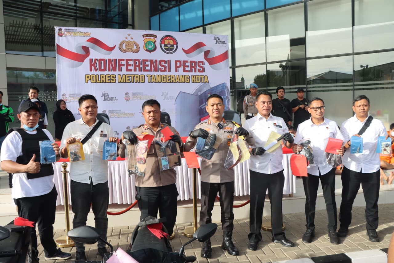 Polisi Tangkap 17 Pelaku Curanmor yang Ratusan Kali Beraksi di Tangerang