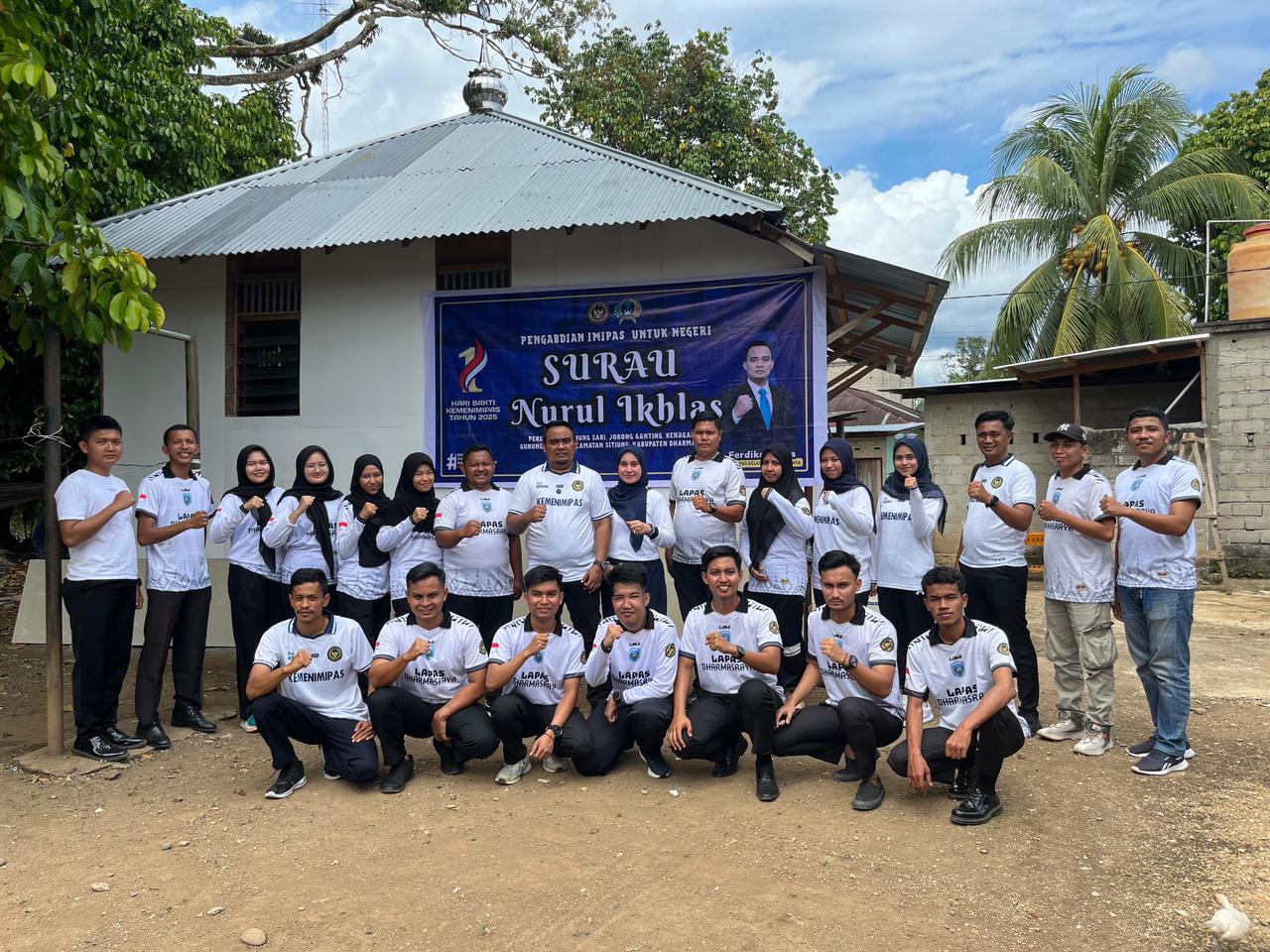 IMIPAS untuk Negeri, Lapas Dharmasraya Kerahkan Warga Binaan untuk Bantu Revitalisasi Rumah Ibadah