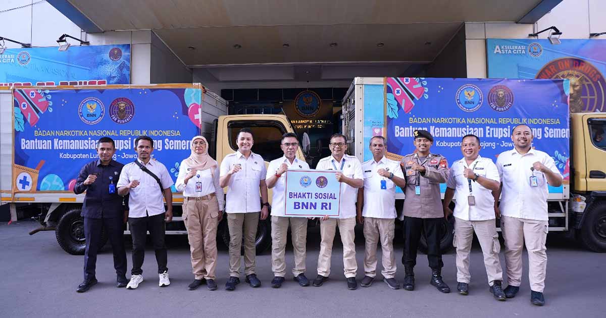 BNN Salurkan 1.000 Paket Bantuan Kemanusiaan ke Lumajang