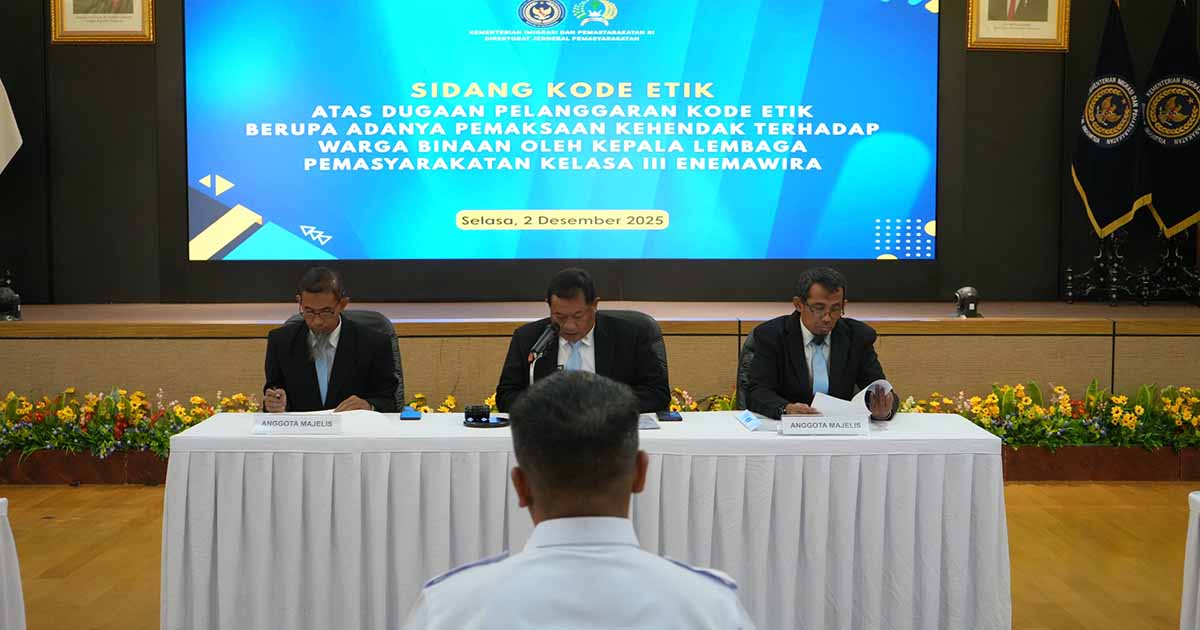 Copot Kalapas Enemawira, Menteri Imipas: Pelanggaran Martabat Napi Akan Ditindak