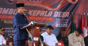 Menteri Desa dan PDT, Yandri Susanto Apresiasi Kegiatan APDESI Merah Putih 2025 Kabupaten Bogor