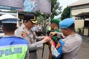 Apel Pengamanan Nataru, Kapolres Priok Tekankan Pentingnya Sinergitas