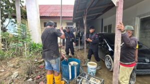 Polri Bangun 300 Titik Sumur Bor di Aceh Tamiang