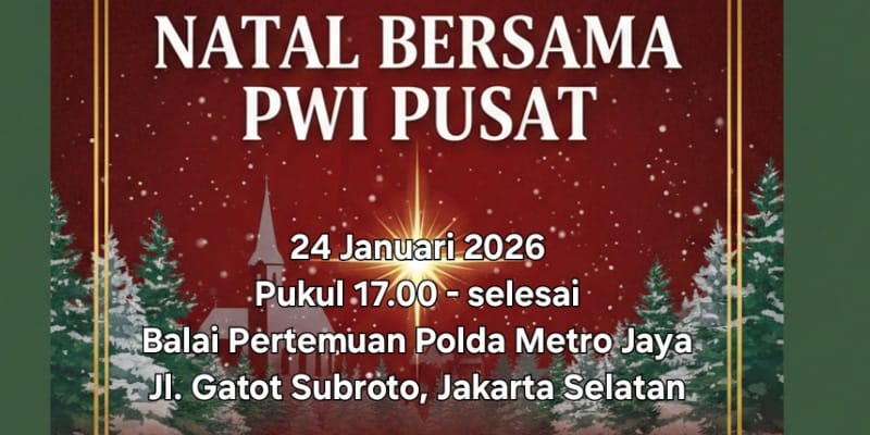 PWI Pusat Gelar Natal Bersama Wartawan Kristiani, Perkuat Semangat Persaudaraan