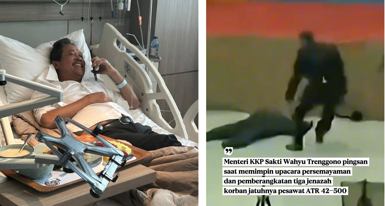 Menteri KKP Sakti Wahyu Trenggono Pingsan Saat Serahkan Jenazah Korban Pesawat Jatuh