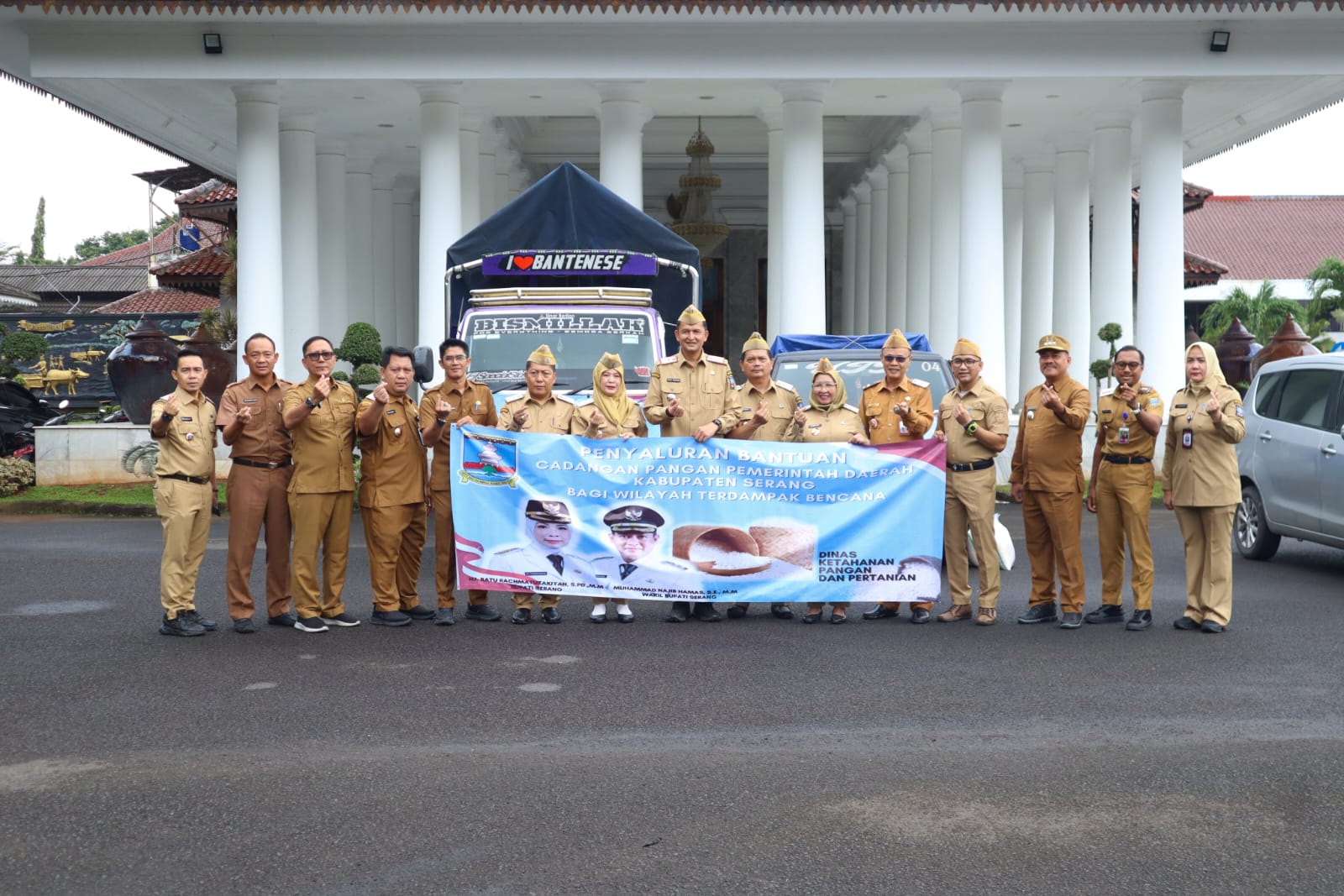 Pemkab Serang Salurkan 62 Ton Beras untuk 6.262 KK Terdampak Bencana