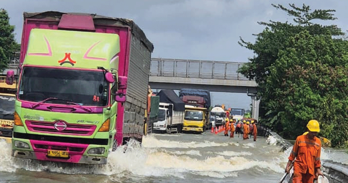 Genangan di Tol Tangerang–Merak KM 38 dan KM 50, ASTRA Tol Tamer Lakukan Penanganan Optimal Demi Keselamatan Pengguna Jalan