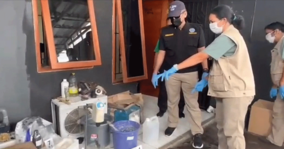 BNN Bongkar Produksi Tembakau Sintetis di Perumahan Tangerang 2 bnn