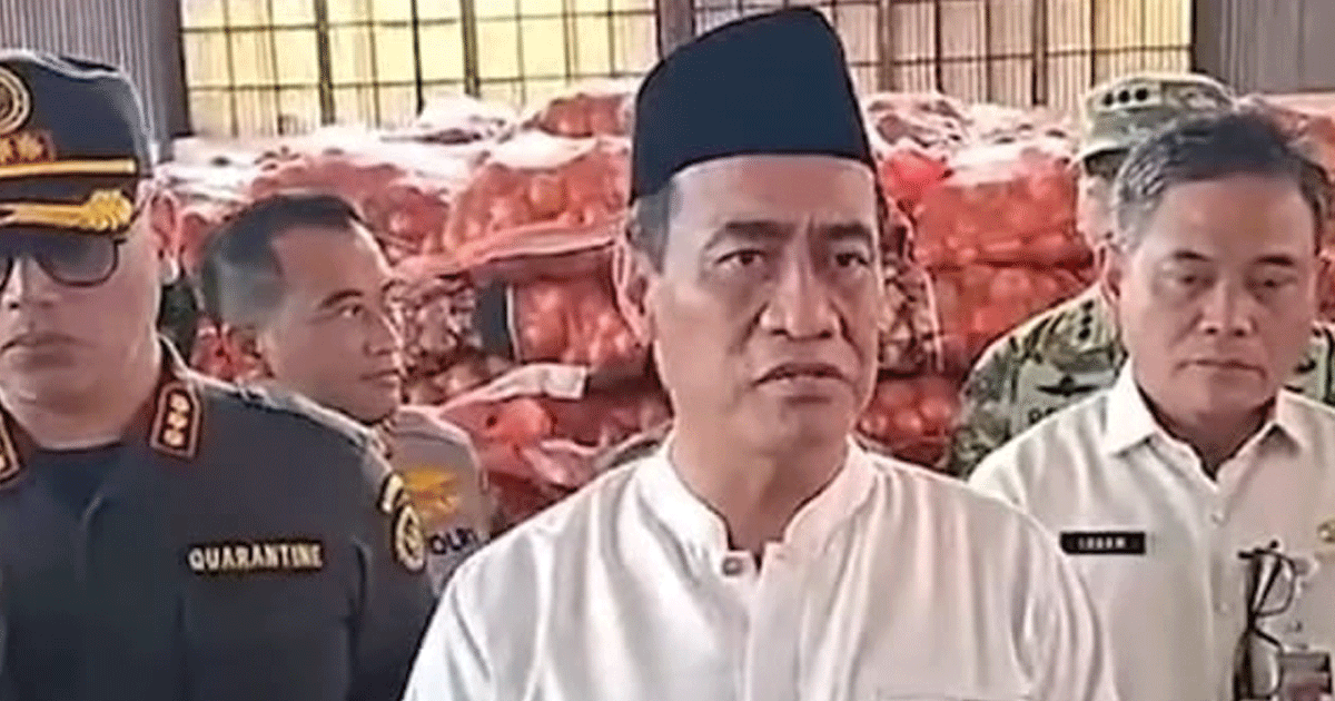 Mentan Amran Murka! 133 Ton Bawang Bombai Berpenyakit Masuk RI, Petani Terancam