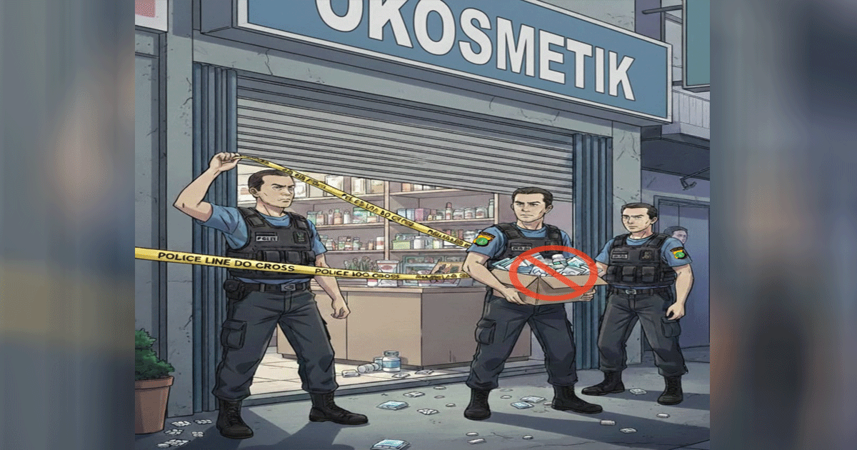 Berkedok Toko Kosmetik, Polisi Bongkar Peredaran Obat Keras Ilegal di Bekasi