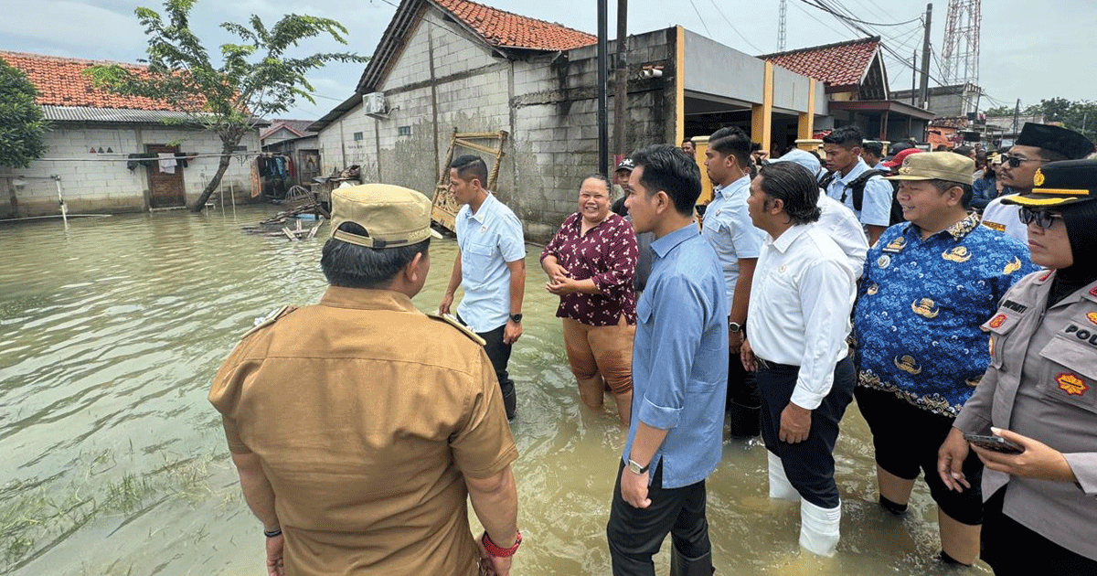 Wapres Gibran Turun ke Bekasi, Pastikan Korban Banjir Aman dan Terlayani