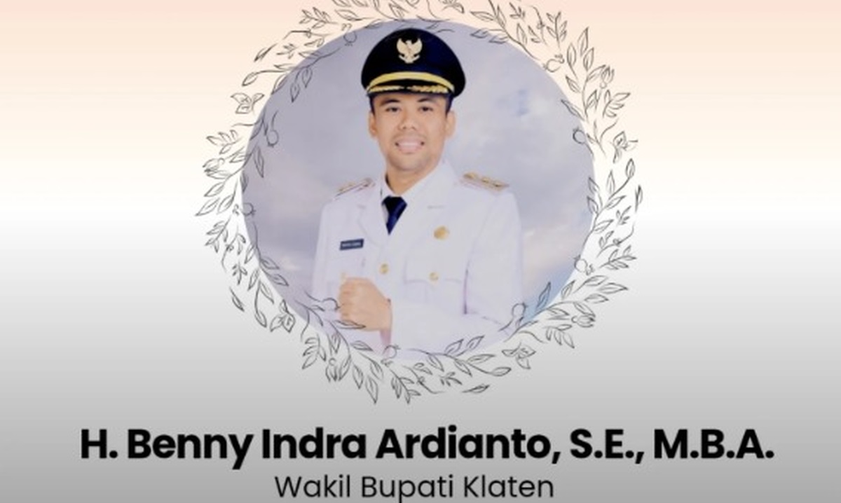 Wakil Bupati Klaten Benny Indra Ardhianto Meninggal Dunia di RS Kariadi
