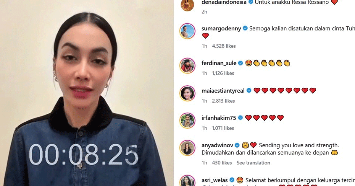 Denada Akui Ressa sebagai Anak Kandung, Barisan Artis Beri Dukungan