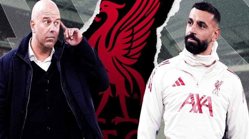 Arne Slots dan Mo Salah2