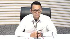 Juru Bicara KPK Budi Prasetyo memberikan keterangan pers di Gedung KPK Jakarta terkait kasus dugaan suap pajak.