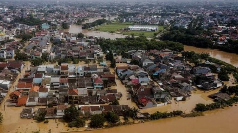 Fenomena banjir di Sumatera Barat.