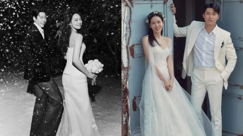 Kim Woo Bin dan Shin Min Ah tampil bersama dalam drama “Our Blues” (2022). Keduanya resmi menikah pada November 2025 setelah sepuluh tahun menjalin hubungan.