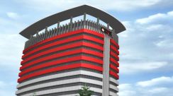 Gedung Merah Putih KPK dan suasana konferensi pers KPK tanpa kehadiran tersangka sebagai dampak penerapan KUHAP baru.