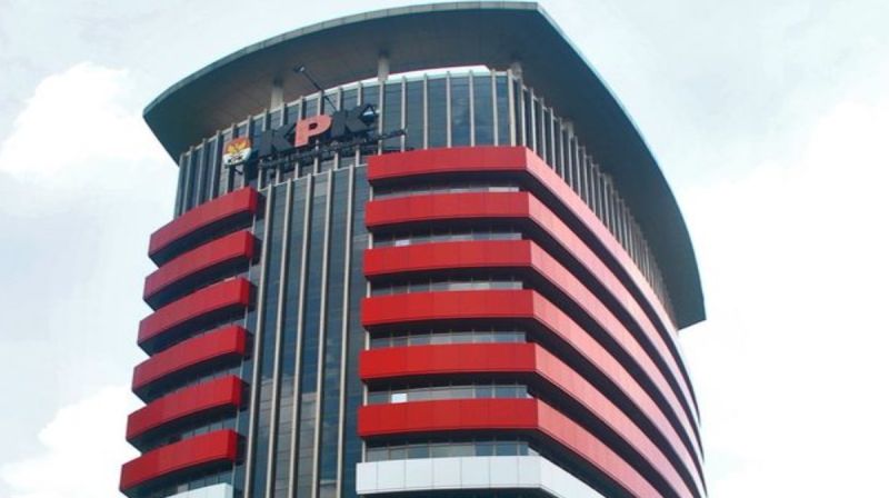 Gedung KPK di Jakarta sebagai lembaga penegak hukum kasus tindak pidana korupsi.