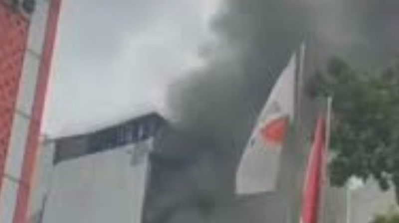 Gedung Terra Drone Terbakar (1)