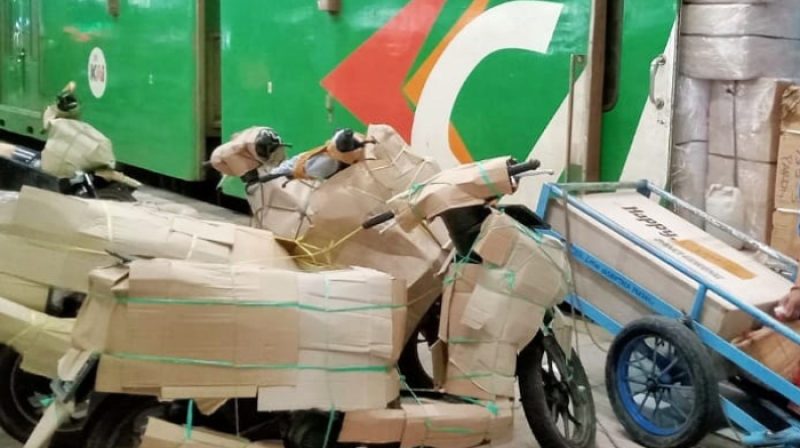 Ilustrasi angkutan motor gratis