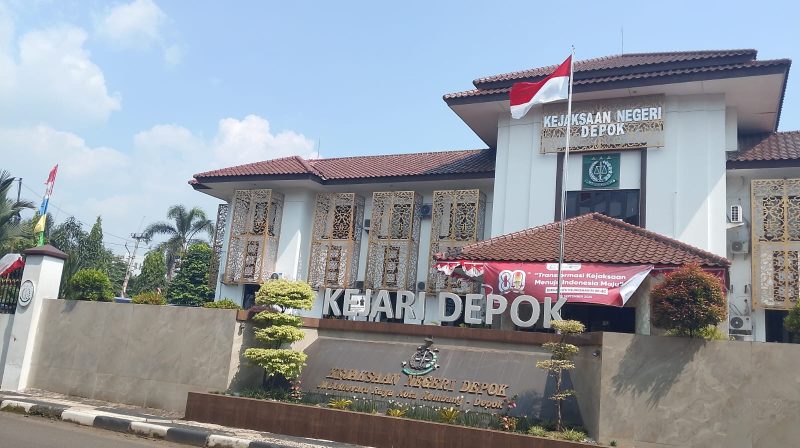 Ilustrasi Gedung Kejari Depok. (HALLONEWS/Janter)