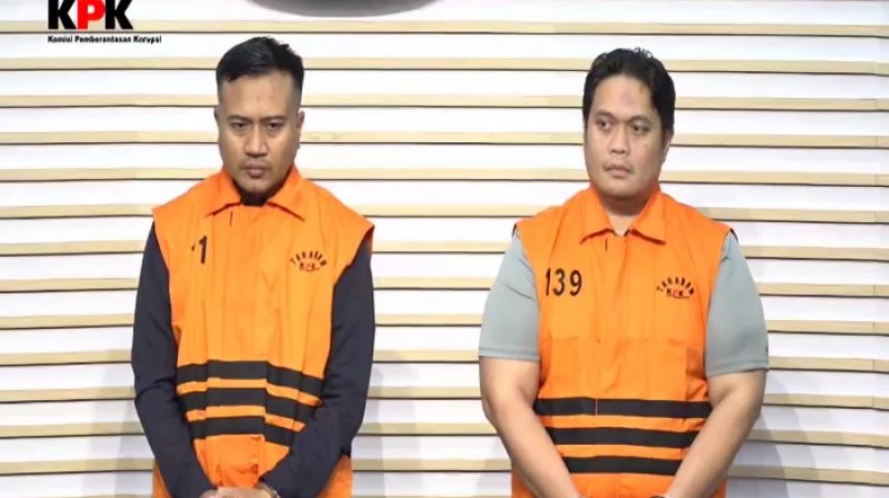 Gedung Merah Putih KPK Jakarta terkait pengungkapan dugaan pemerasan Kajari Hulu Sungai Utara dengan aliran dana Rp1,5 miliar