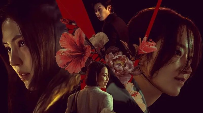 Poster film "Project Y" yang menampilkan Han So Hee dan Jeon Jong Seo dengan ekspresi emosional dan nuansa gelap, menggambarkan konflik kriminal dan hubungan kompleks antar karakter.