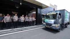 Polda Jatim Salurkan Bantuan untuk Warga Terdampak Erupsi Semeru