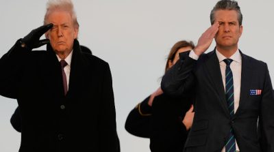 Presiden DOnald Trump dan Menteri Pertahanan AS