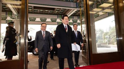 Presiden Korea Selatan Lee Jae Myung tiba di Cheong Wa Dae untuk pertama kalinya sejak menjabat, Senin (29/12/2025).