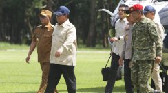 Presiden Prabowo Subianto dan Gubernur Banten Andra Soni