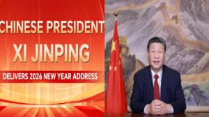 Presiden Tiongkok Xi Jinping menyampaikan pidato Tahun Baru 2026 di Beijing, menyoroti pertumbuhan ekonomi, persatuan nasional, dan inovasi teknologi.
