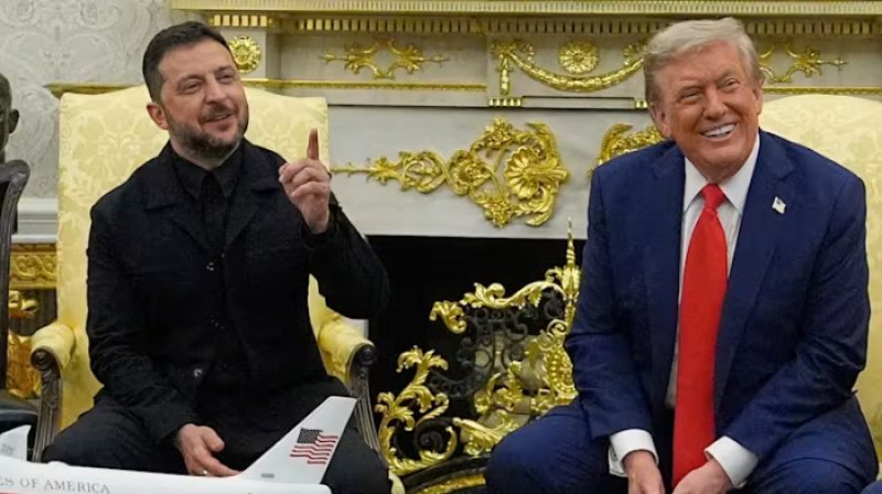 Donald Trump dan Volodymyr Zelenskyy bertemu di Washington bahas rencana perdamaian Rusia–Ukraina, 28 Desember 2025.