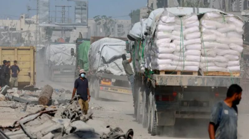 Truk Bantuan ke Gaza