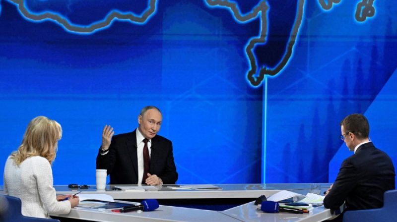 Presiden Rusia Vladimir Putin berpidato terkait perang Ukraina dan ketegangan dengan Uni Eropa