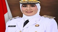 Wagub Bangka Belitung Hellyana menjalani pemeriksaan di Gedung Bareskrim Polri akibat sengkarut data PD Dikti.