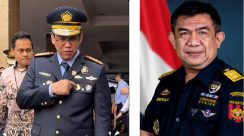 Kolase foto  Menkeu Purbaya Yudhi Sadewa dan Direktur Komunikasi dan Bimbingan Pengguna Jasa Bea Cukai, Nirwala Dwi Heryanto